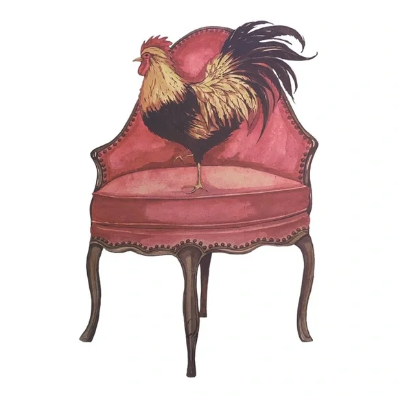 Rooster Hat Box 5” high X 12” across. Like new! - Picture 4 of 8